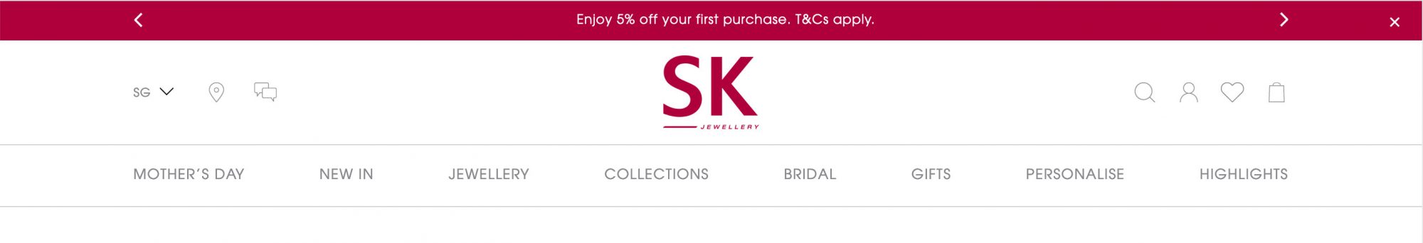 Top Bar SK Jewellery